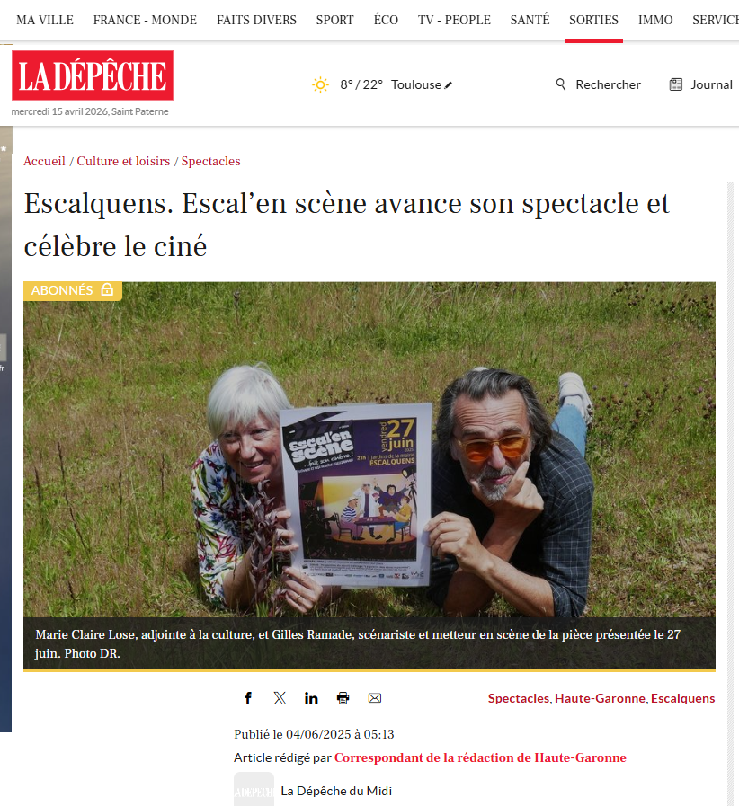escal'en scene on parle de nous