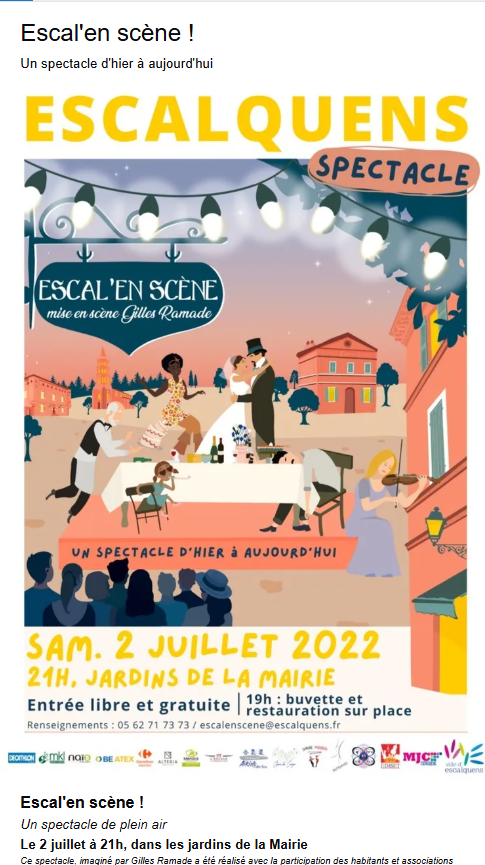 escal'en scene on parle de nous